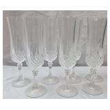 Longchamp style crystal cordial glasses