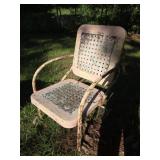Vintage metal outdoor chair