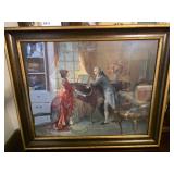 Large Jambor Vintage Victorian Print Framed