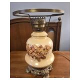 Floral Gone with the wind style lamp missing top