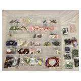 Case of Misc Gemstones Crystals Beads Jewelry