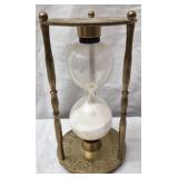 Vintage brass sand timer