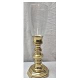 vintage brass hurricane candle holder