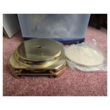 Pair of brass lamp bases