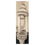 HEAVY 5ft Vintage Hawaiian Sea Shell Chandelier