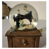 Sewing Machine Waterball Music Box