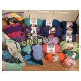 Estate Lot of Misc Bernat Hometown & More Yarn