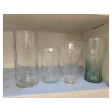 Lot of 4 coca-cola glasses