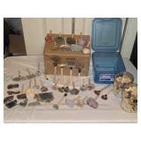 Natural Rocks Crystals on Dowels for Display