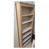 Tall decorative wood shelf