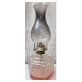 Vintage Lamplight Farms clear glass oil lamp