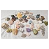 bulk mix of raw rough gemstones