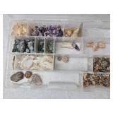 Mixed rough gem rock and mineral collection