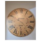 Bombay wood like battery powered wall clock