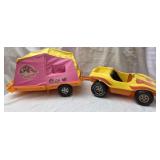Vtg 1972 Mattel Barbie Going Camping Car Set
