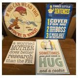 Lot of miscellaneous signs