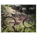 Pink confection bicycle