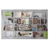 Mixed rough gem rock and mineral collection