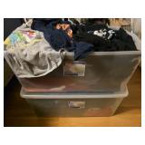 Two Large Totes of Mixed Clothes Tshirts & More