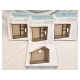 3 DIY Modern Mini Room Piece Bungalow 9 pc Set