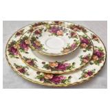 3 pcs set Royal Albert Old Country Roses 1962