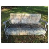 Vintage metal bench