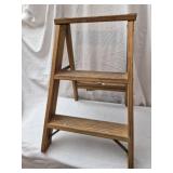 Wooden step stool