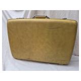Vtg yellow American Tourister Silhouette suitcase