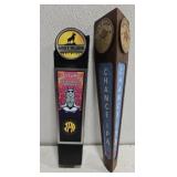 Lot of 2 wood tap handles goat island