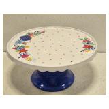 Pioneer Woman Plastic Floral Cake Plate Stand