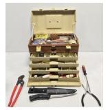 Plano Tackle Box FULL of Misc Lures Hooks Etc
