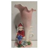 Porcelain gnome vase