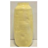 Yellow Ceramic Tall Vase