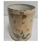 Tin can with vintage buttons