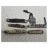 Lot of pocket knives and more