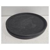 Set of 4 plastic serving trays
