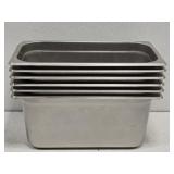 6 Stainless Steel Commercial Kitchen Containers