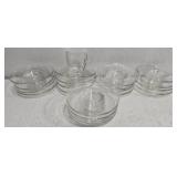 Estate lot of glass saucers