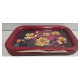 Set of 8 metal floral trays