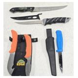 Lot of 5 Skinning Knives