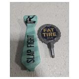 Lot of 2 small tap handles fat tire slap fight