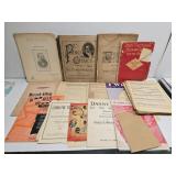 Estate lot of vintage song books