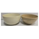 Lot of 2 pottery bowls