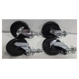 Set of 4 caster wheels