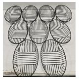 Set of 9 Metal Multi Purpose Basket