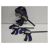 Lot of 3 Irwin quick-grip clamps