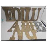 Lot of 13 metal wall decor