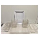 18 pcs of Plastic Commercial Kitchen Containers
