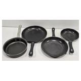Lot of 4 Metal Cooking Pans