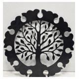 Black Metal Tree Of Life Decor